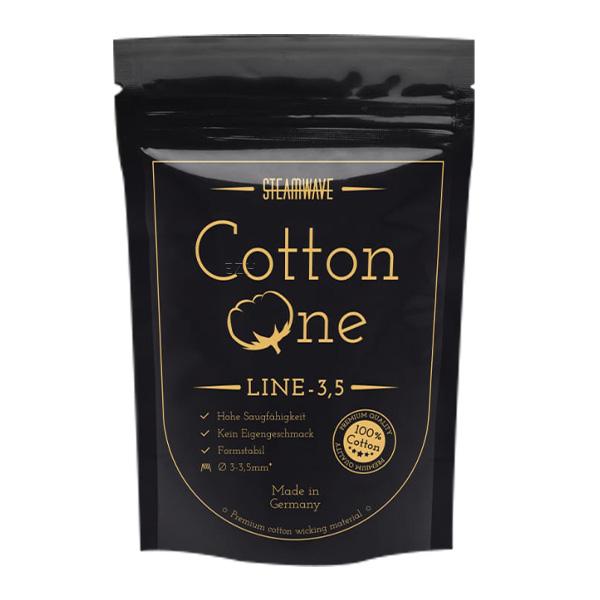 Steamwave Cotton One Line Wickelwatte - 3.5mm