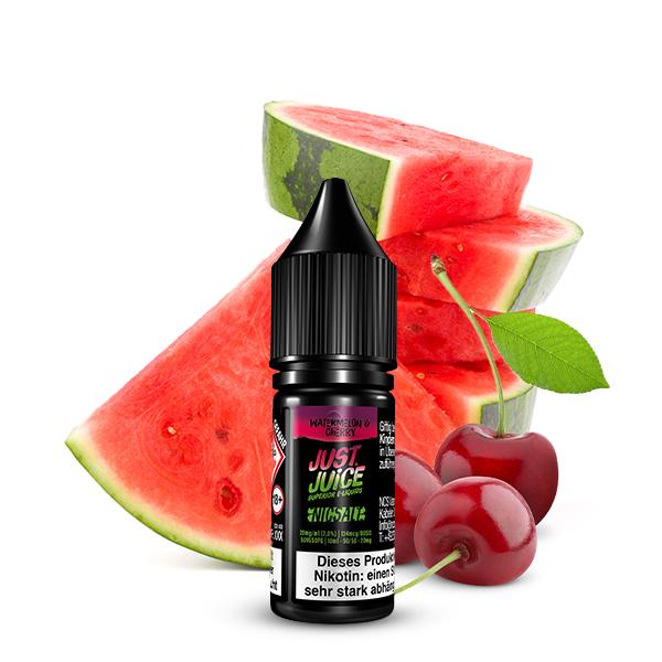 JUST JUICE Watermelon &amp; Cherry Nikotinsalz Liquid 10 ml