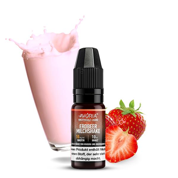 AVORIA Erdbeer-Milchshake Nikotinsalz Liquid 10 ml
