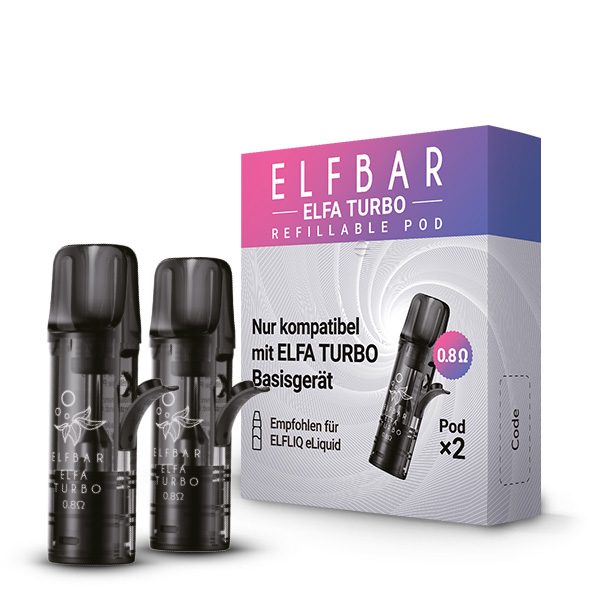 elfbar elfa master akku 2x Elfbar Elfa Turbo Refillable Pod