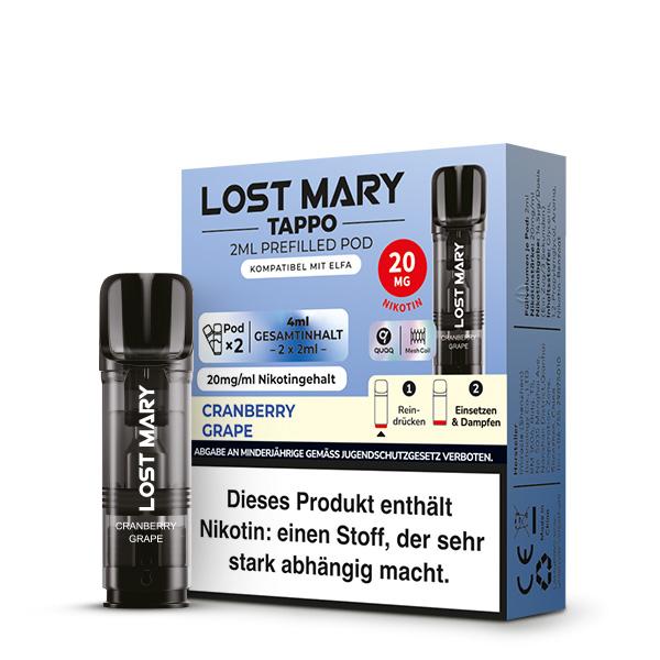 2x Lost Mary TAPPO Prefilled Pod - Cranberry Grape