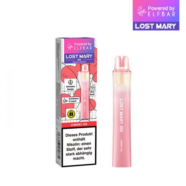 Lost Mary 800 Einweg E-Zigarette - Cherry Ice