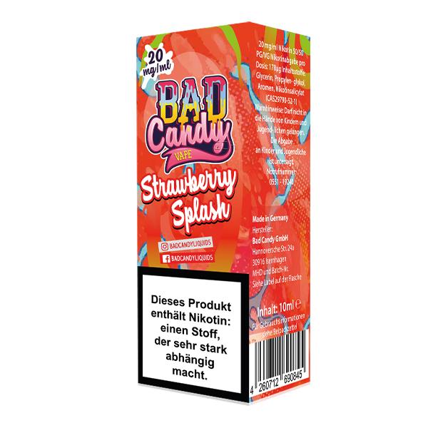 BAD CANDY Strawberry Splash Nikotinsalz Liquid 10 ml