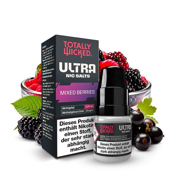TOTALLY WICKED ULTRA Mixed Berries Nikotinsalz Liquid 8 ml
