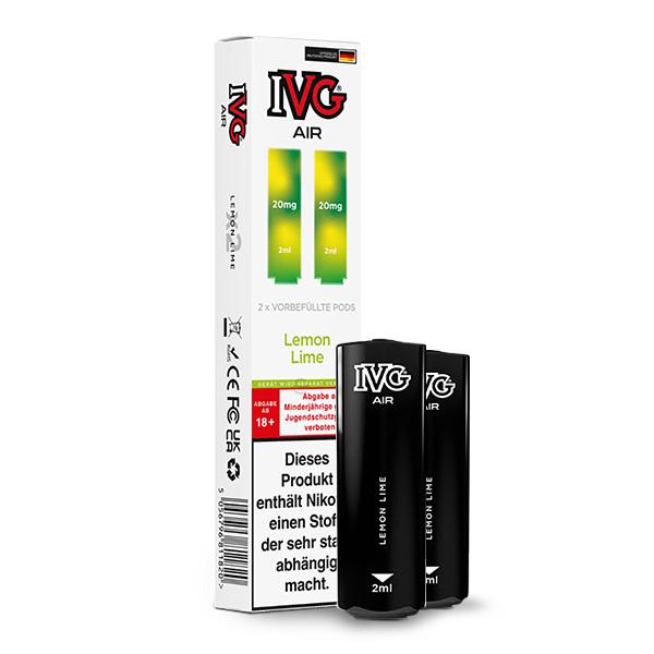 2x IVG Air Prefilled Pod - Lemon Lime