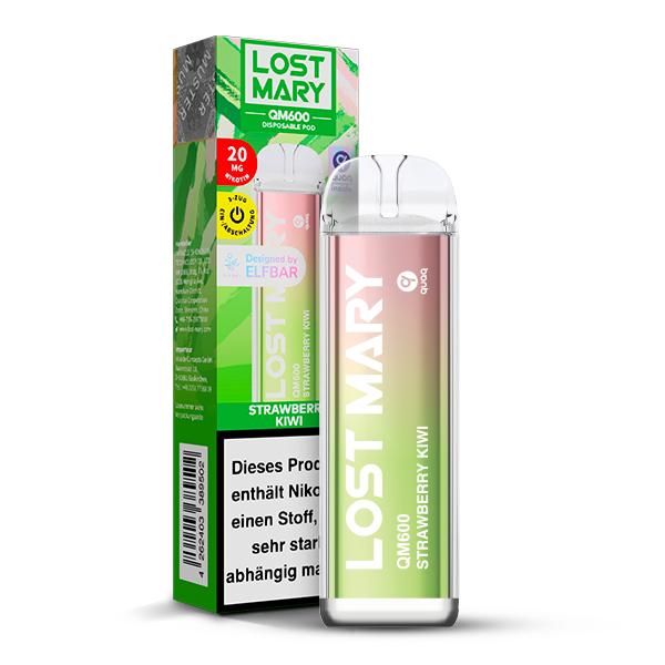 Lost Mary QM600 Einweg E-Zigarette - Strawberry Kiwi