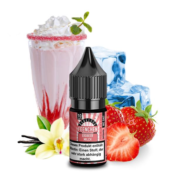NEBELFEE Erdbeermilch Feenchen Nikotinsalz Liquid 10ml