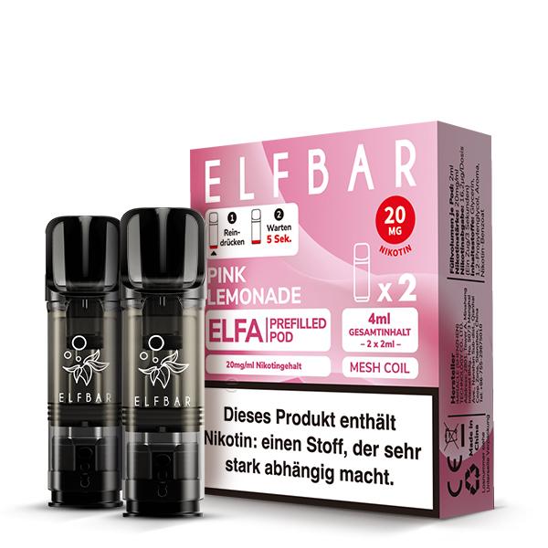 2x Elfbar ELFA Pod - Pink Lemonade