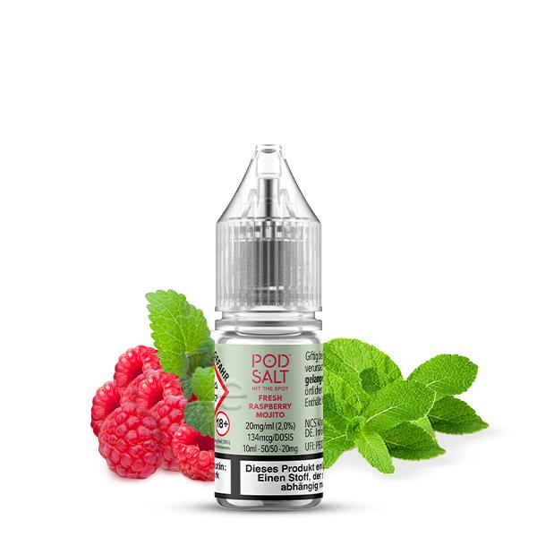 POD SALT XTRA Fresh Raspberry Mojito Nikotinsalz Liquid 10 ml