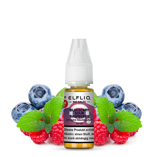 ELFBAR ELFLIQ Blueberry Sour Raspberry Nikotinsalz Liquid 10 ml
