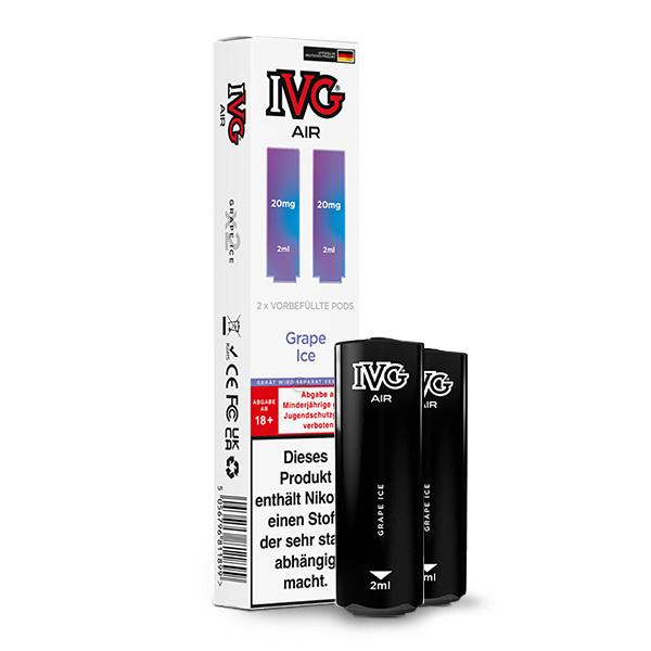 2x IVG Air Prefilled Pod - Grape Ice
