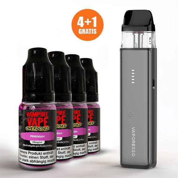 VAMPIRE VAPE Overdosed Nikotinsalz Liquid Promo 4 + 1 Xros 6 Mini Gratis Bundle