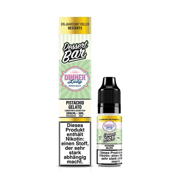 DINNER LADY Pistachio Gelato Nikotinsalz Liquid 10 ml