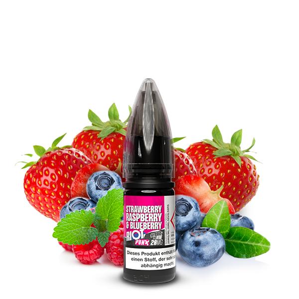 RIOT SQUAD PUNX Strawberry, Raspberry & Blueberry Nikotinsalz Liquid 10 ml