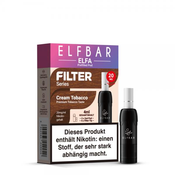 2x Elfbar ELFA Pod Filter Series - Cream Tobacco
