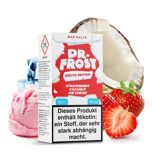DR. FROST Arctic Edition Strawberry Coconut Ice Cream Nikotinsalz Liquid 10 ml