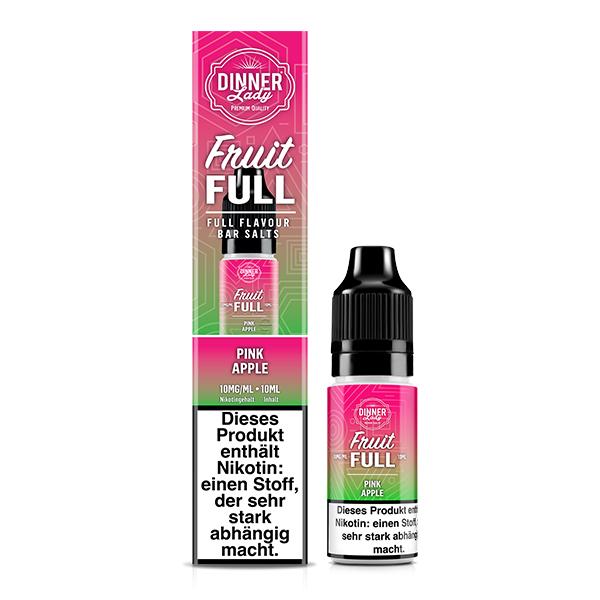 DINNER LADY FRUIT FULL Pink Apple Nikotinsalz Liquid 10 ml
