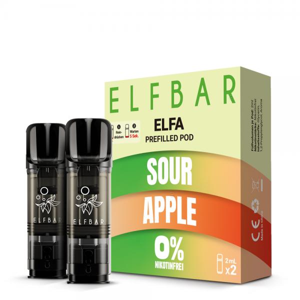 2x Elfbar ELFA Pod - Sour Apple