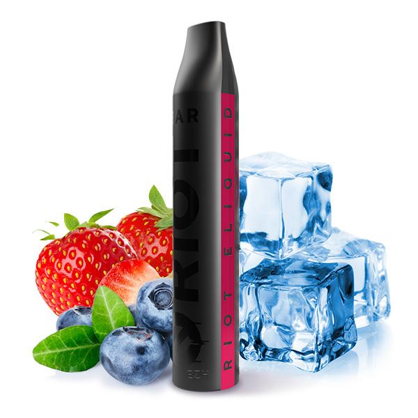RIOT BAR Einweg E-Zigarette - Strawberry & Blueberry Ice