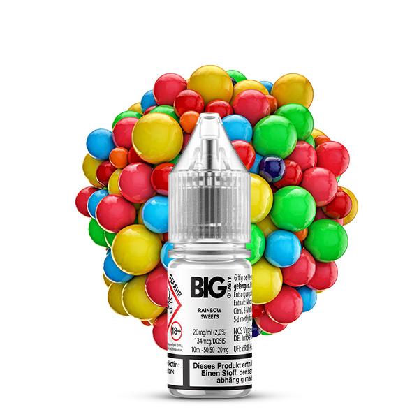 BIG TASTY Rainbow Sweets Nikotinsalz Liquid 10 ml