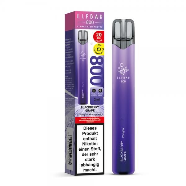Elfbar 800 Einweg E-Zigarette - Blackberry Grape