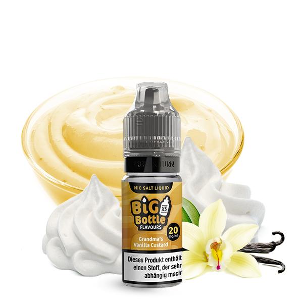 BIG BOTTLE Grandma&#039;s Vanilla Custard Nikotinsalz Liquid 10 ml