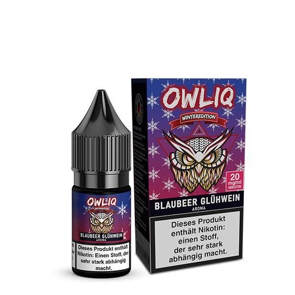 OWLIQ Winteredition Blaubeer Glühwein Nikotinsalz Liquid 10 ml