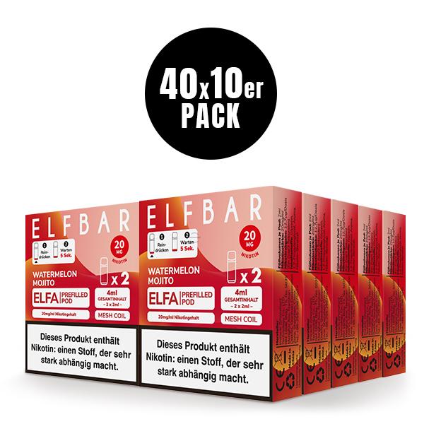 2x Elfbar ELFA Pod - Watermelon Mojito (VE = 400Stk) - 2025 Tax