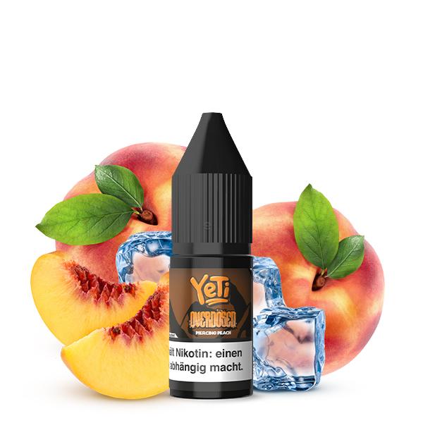 YETI OVERDOSED Piercing Peach Nikotinsalz Liquid 10 ml