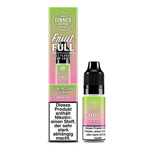DINNER LADY FRUIT FULL Kiwi Passion Guava Nikotinsalz Liquid 10 ml