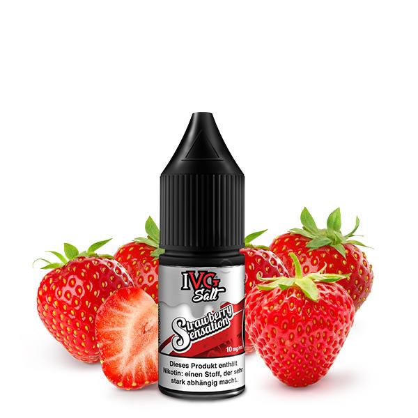 IVG Strawberry Sensation Nikotinsalz Liquid 10 ml
