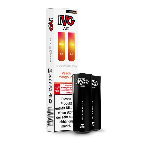 2x IVG Air Prefilled Pod - Peach Mango Ice