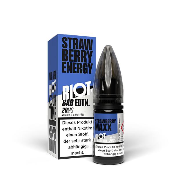 RIOT SQUAD BAR EDITION Strawberry Energy Nikotinsalz Liquid 10 ml