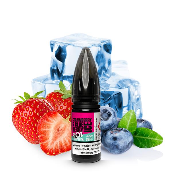 RIOT SQUAD BAR EDITION Strawberry Blueberry Ice Nikotinsalz Liquid 10 ml