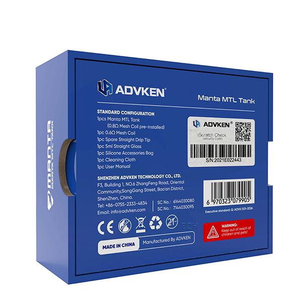 Advken Manta MTL Tank Verdampfer
