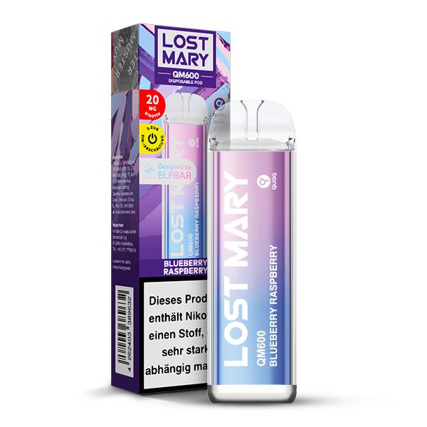 Lost Mary QM600 Einweg E-Zigarette - Blueberry Raspberry