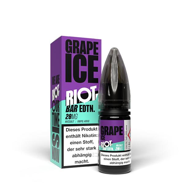 RIOT SQUAD BAR EDITION Grape Ice Nikotinsalz Liquid 10 ml