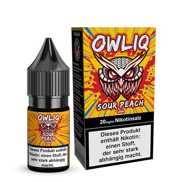 OWLIQ Sour Peach Nikotinsalz Liquid 10 ml