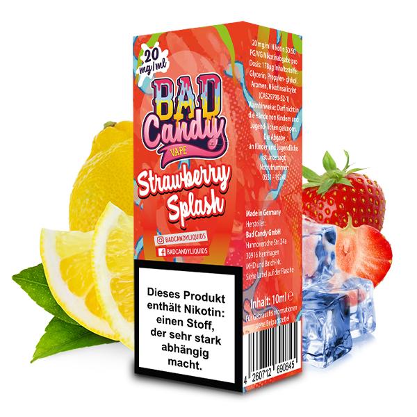 BAD CANDY Strawberry Splash Nikotinsalz Liquid 10 ml