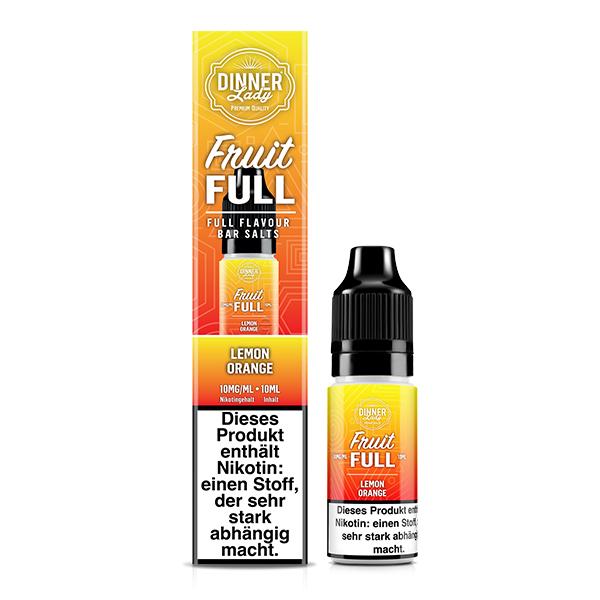 DINNER LADY FRUIT FULL Lemon Orange Nikotinsalz Liquid 10 ml