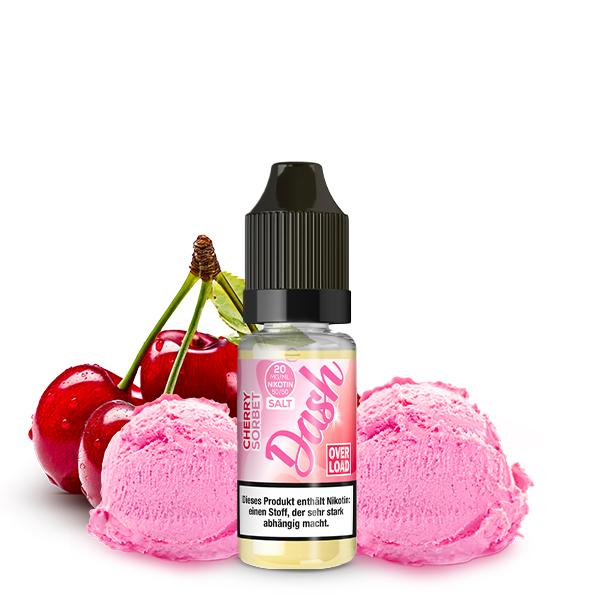 DASH LIQUIDS OVERLOAD Cherry Sorbet Nikotinsalz Liquid 10ml