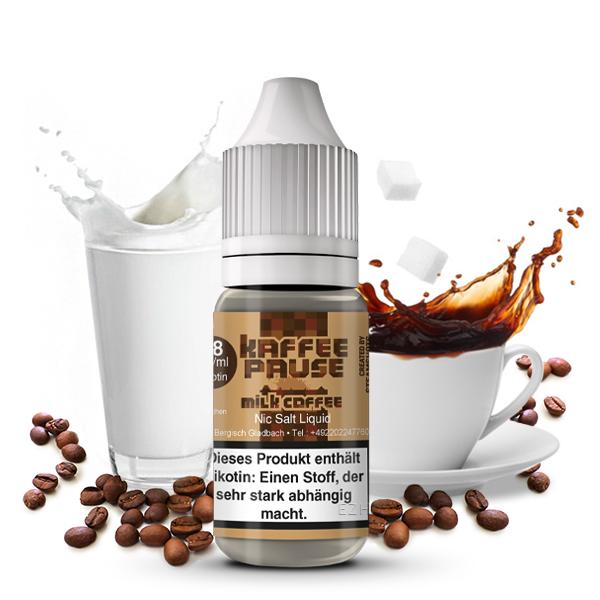 KAFFEEPAUSE by Steamshots Milk Coffee Nikotinsalz Liquid 10ml