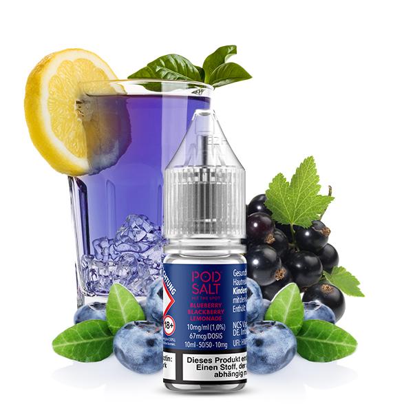 POD SALT XTRA Blueberry Blackberry Lemonade Nikotinsalz Liquid 10 ml