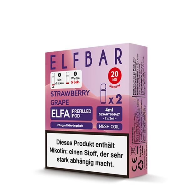2x Elfbar ELFA Pod - Strawberry Grape