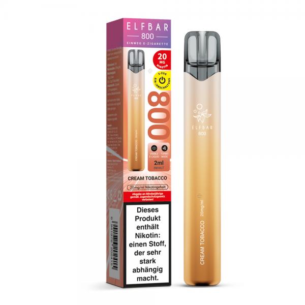 Elfbar 800 Einweg E-Zigarette - Cream Tobacco