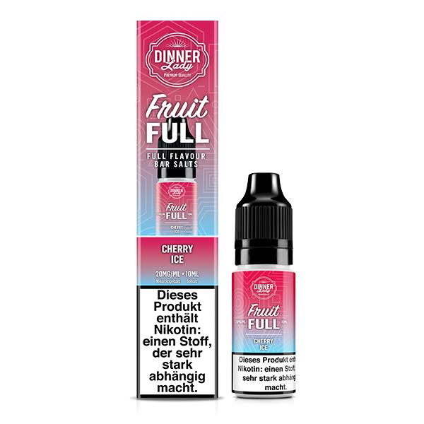 DINNER LADY FRUIT FULL Cherry Ice Nikotinsalz Liquid 10 ml