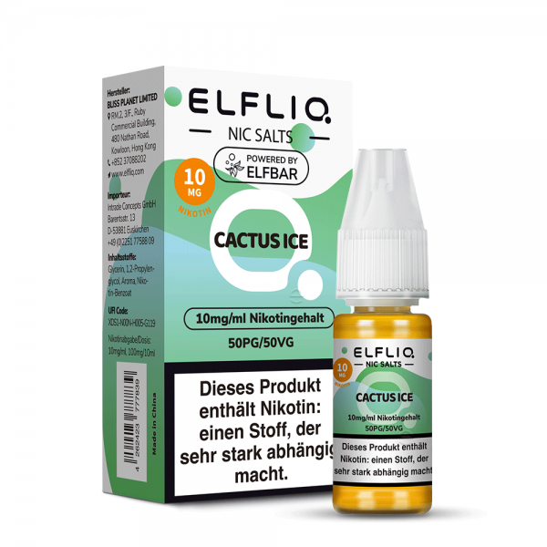 ELFBAR ELFLIQ Cactus Ice Nikotinsalz Liquid 10 ml