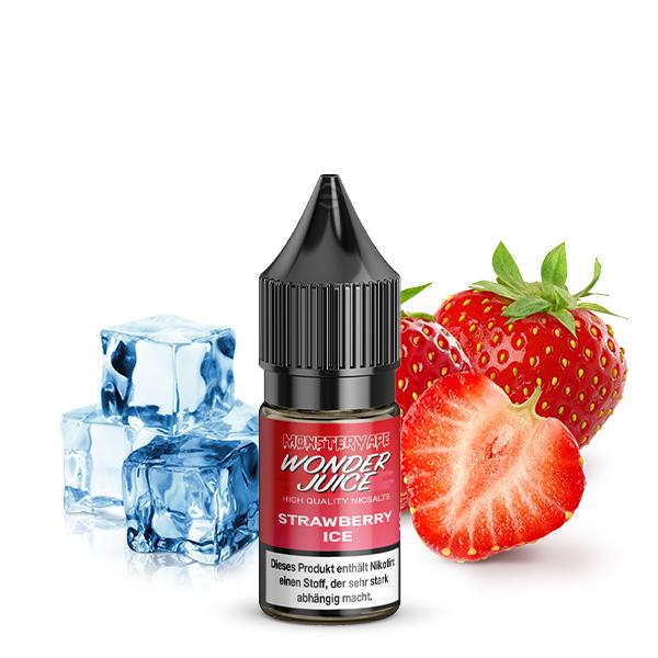 WONDERJUICE Strawberry Ice Nikotinsalz Liquid 10 ml